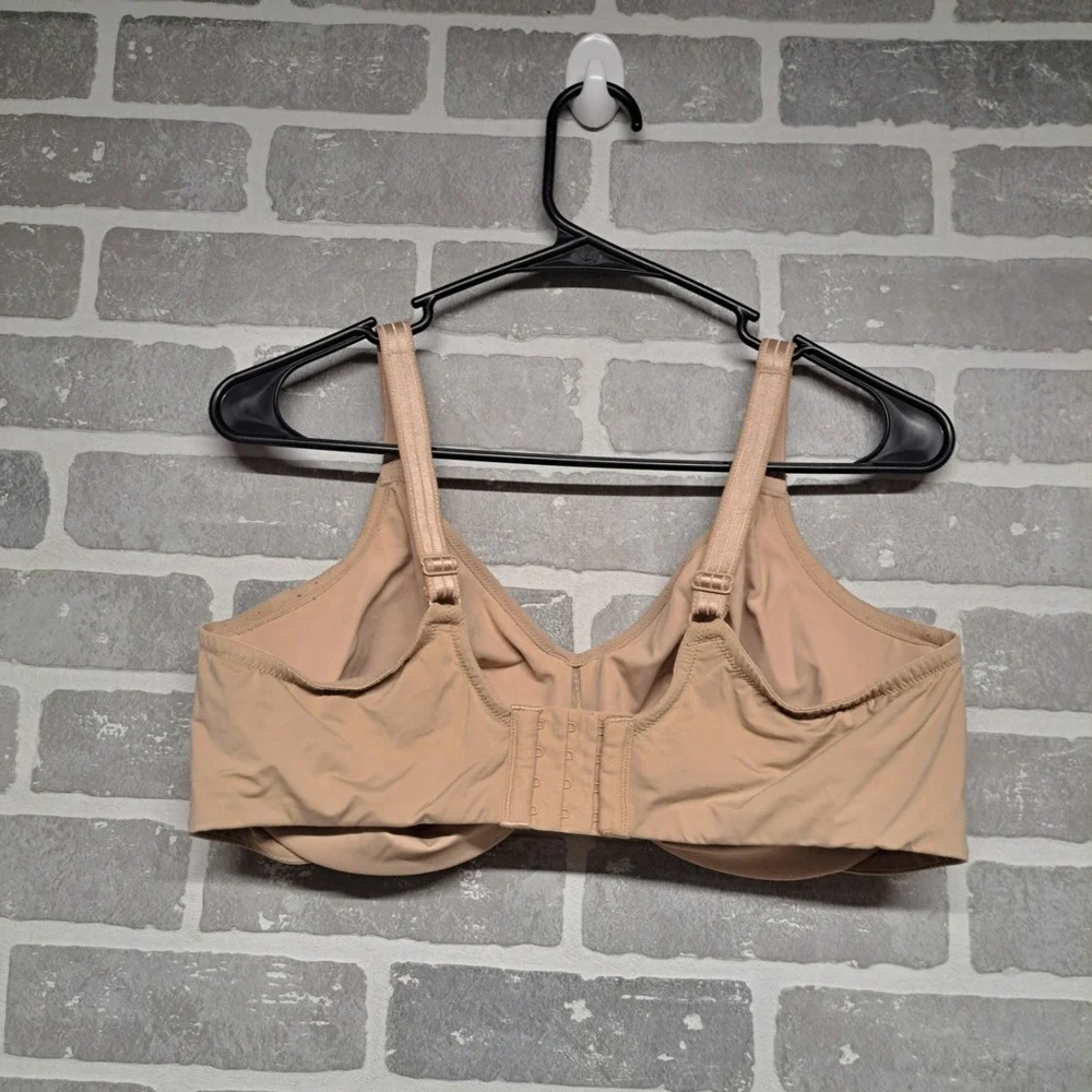 Olga by Warners Cloud 9 Underwire Unlined‎ Minimizer Bra Nude 40DD  G18961A